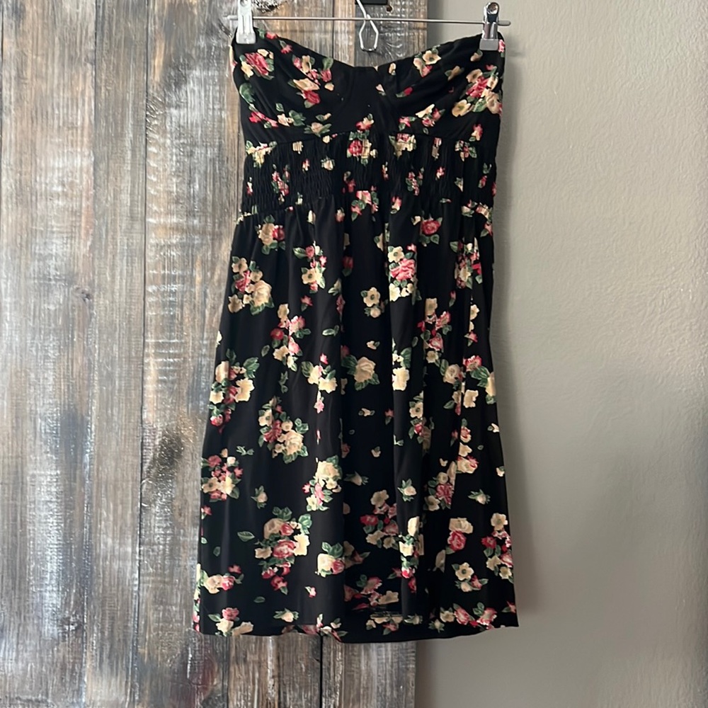 Billabong Short Strapless floral dress